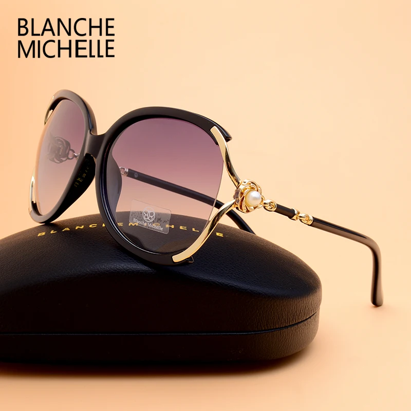 Blanche Michelle 2023 여성 선글라스 편광 UV400 브랜드 디자이너 고품질 그라디언트 태양 안경 여성 Oculos With Box