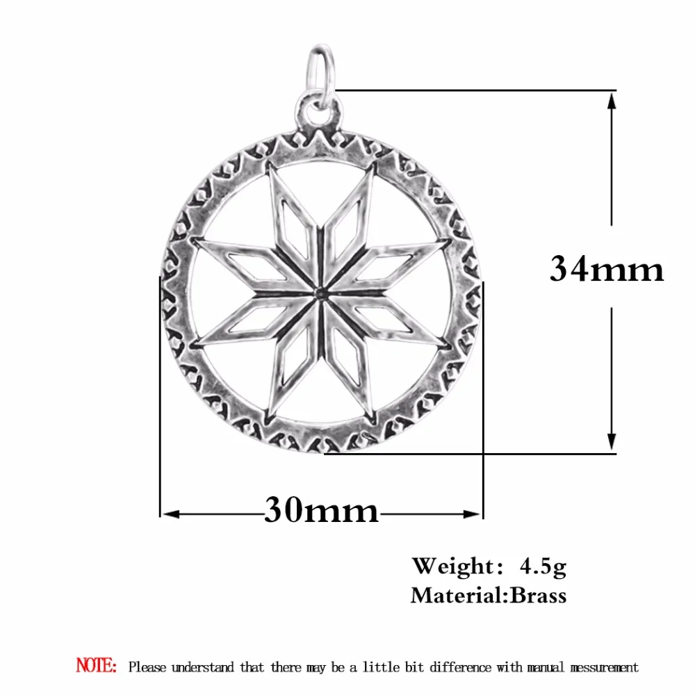 Kinitial Alatyr Slavic Charms Pendant Jewelry Making Perun Protect God Runes Family Success Sun Good Pendants Accessories