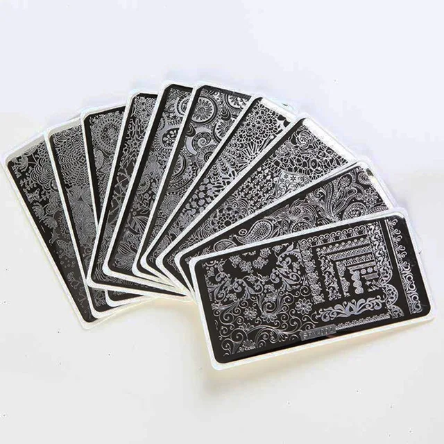 SPV Nail Stamping Plates Lace Flower Animal Pattern Nail Art Stamp Stamping Template Image Plate Stencil Nails Tool