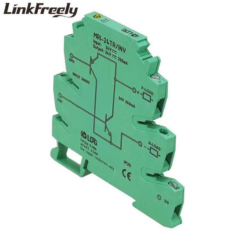 MRI-24TR/INV NPN PNP Signal Inversion Opticalcoupler Interface Relay Module LED Indicator PLC Optocoupler Isolation Relay