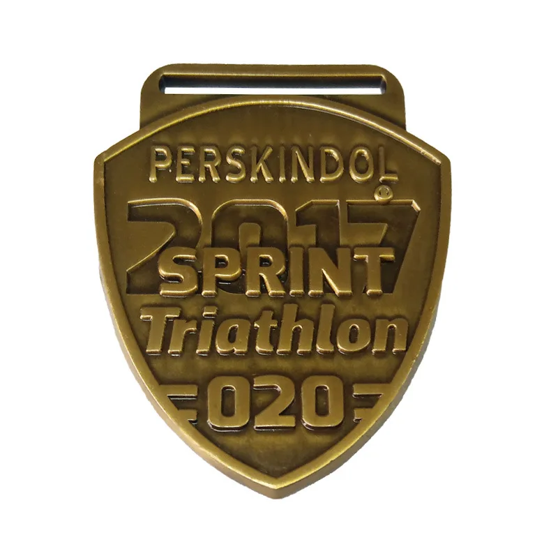 Custom Antique Brass Medal for Sport Event