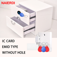 NAIERDI Invisible Sensor Lock EMID IC Card Drawer Digital Cabinet Intelligent Electronic Locks For Wardrobe Furniture Hardware