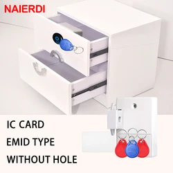 NAIERDI – serrure à capteur Invisible, pour tiroir à carte IC EMID, serrure électronique intelligente pour armoire, quincaillerie de meuble de garde-robe