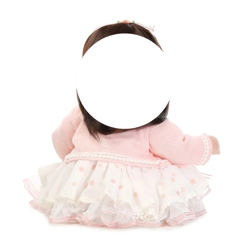Cute Dress Clothes Sets For 50cm -52 cm Lifelike Silicone Reborn Baby Dolls Dress DIY Accessories Baby Toys For Girls Kids Gift