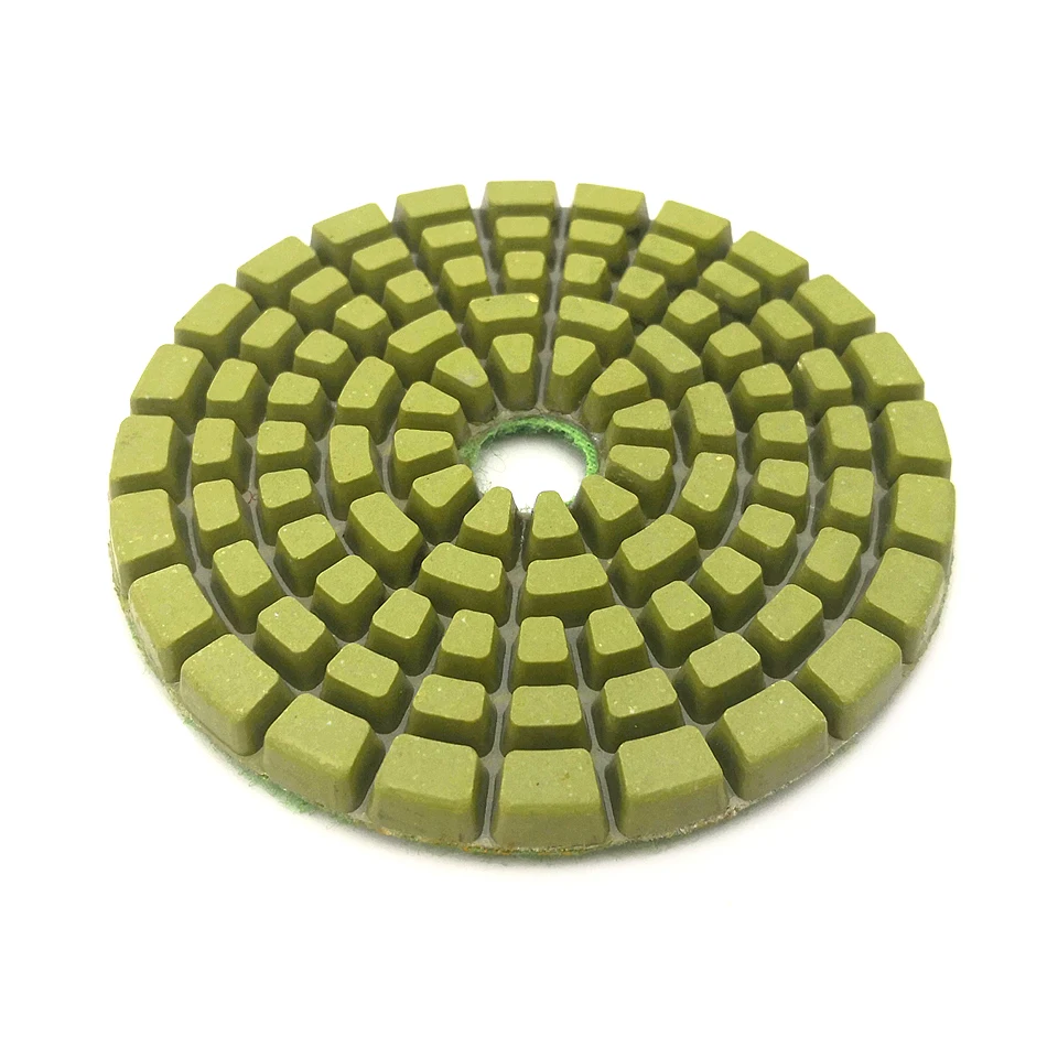 RIJILEI 1Piece 4Inch Thickened Resin Bond Diamond Concrete Polishing Pads Floor Renew Sanding Discs Repairing For Concrete  LW05