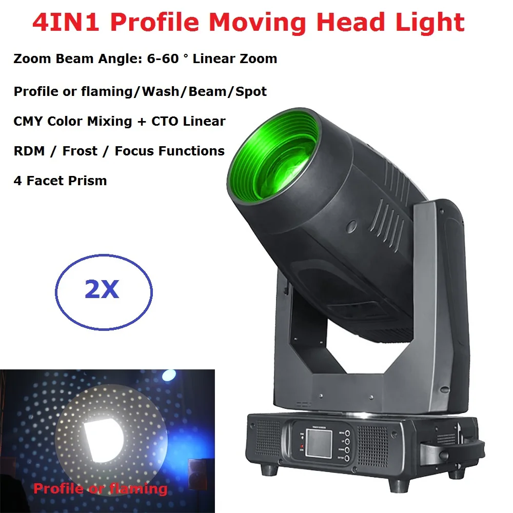 4IN1 LED Moving Head 550W Profile Moving Head Beam Spot Wash Light Stage Lighting Effect Dj Equipments For Stage Concert Clubs