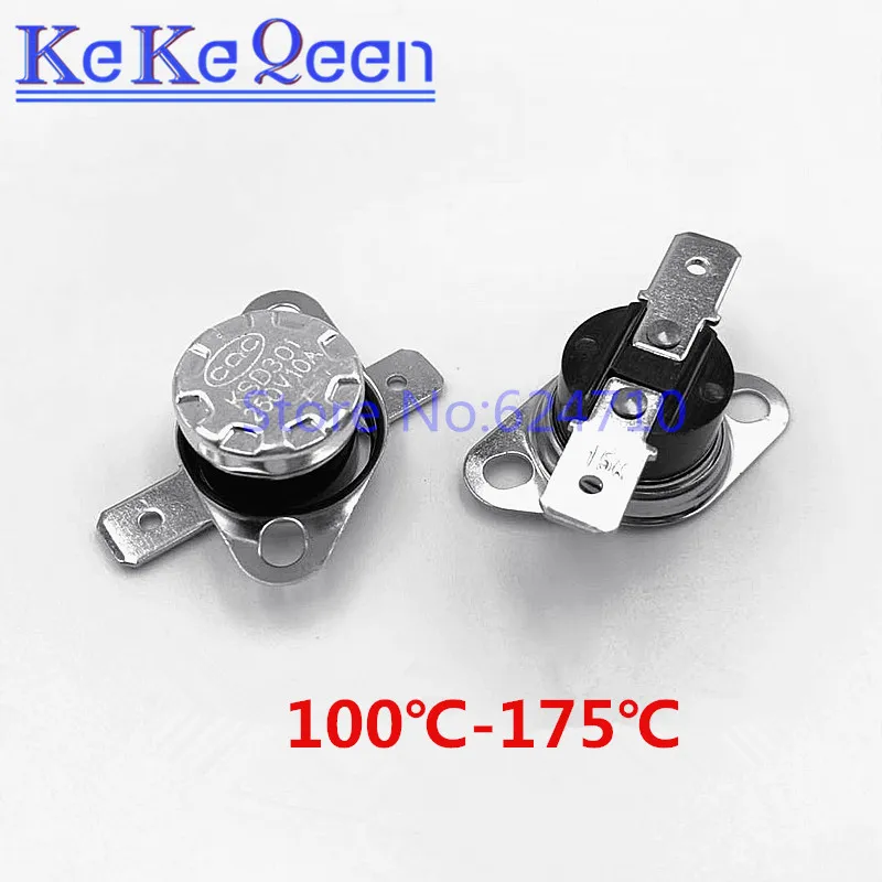 KSD301 250V 10A 100 110 115 120 125 130 145 150 155 160 185 190 195Celsius Degree Thermostat Temperature Thermal Control Switch