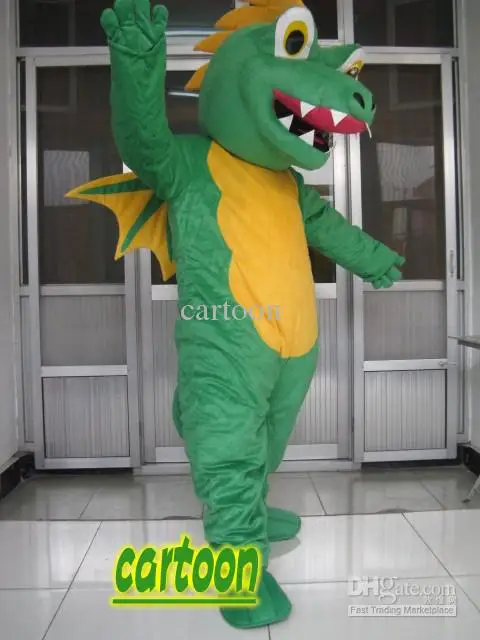 

New Adult Best Sale Foam Cute Dinosaur Arrow Dragon Mascot Costume Christmas Fancy Dress Halloween Mascot Costume