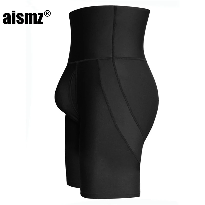 Aismz Men Body Shaper Butt lifter Black Waist Trainer Underwear Panties Man Corset Slimming Control Pants hip Lifting Shaperwear