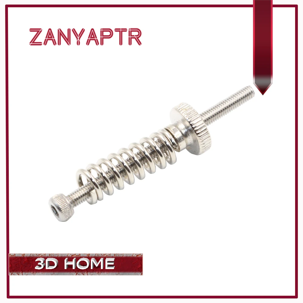 

5pcs/lot M3 Thread Screws Nuts 45mm Leveling Spring Knob Part Components 3D Printers Parts Hexagon Hex Stainless Steel Accessory