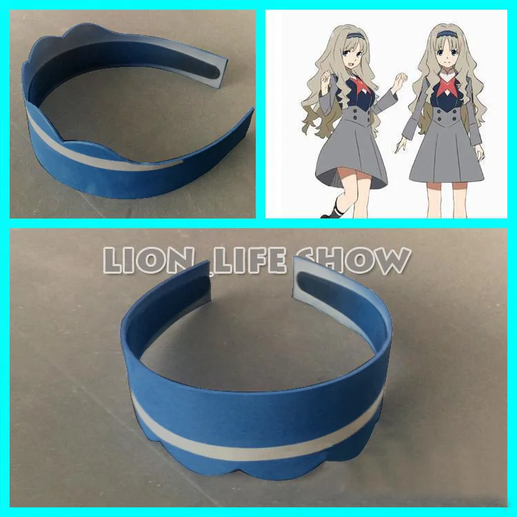 

Anime DARLING in the FRANXX CODE 556 KOKORO Headband Hairpin White Headwear Blue Cosplay prop