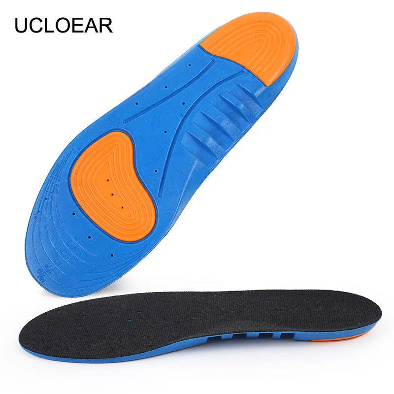 UCLOEAR Sport Running Insoles For Feet Man Women For Shoes Pad Comfortable Massaging Shock Absorption Relieve Pain Shoe Insole