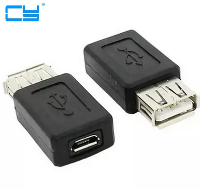 

1pcs USB 2.0 A female to Micro USB B type 5p female data Connector Adapter convertor