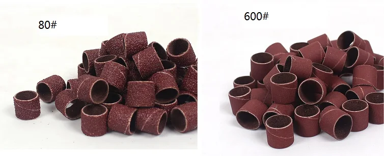 جديد 100 قطع الصنفرة الصنفرة دائرة بأكمام 1/2 "-woodcarving 1/8" شانك ل دريميل و الأدوات الدوارة