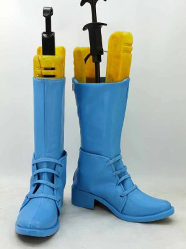 JOJO Caesar Anthonio Zeppeli Blue Cosplay Boots Shoes Women Cosplay Costume Party Shoes Custom Made Boots