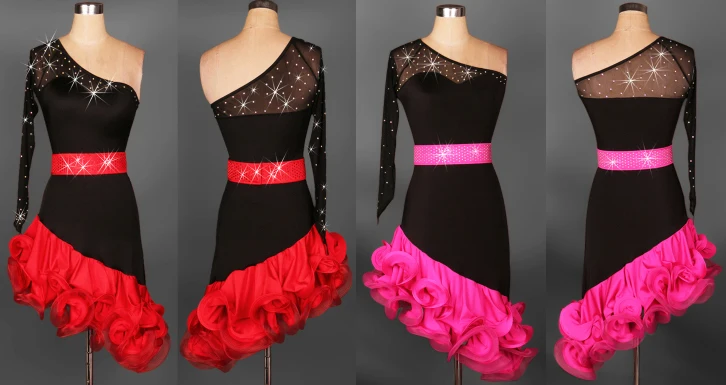 

latin Rumba cha cha salsa tango one-piece Latin dance dress diamond competition wear S-XXXL l028