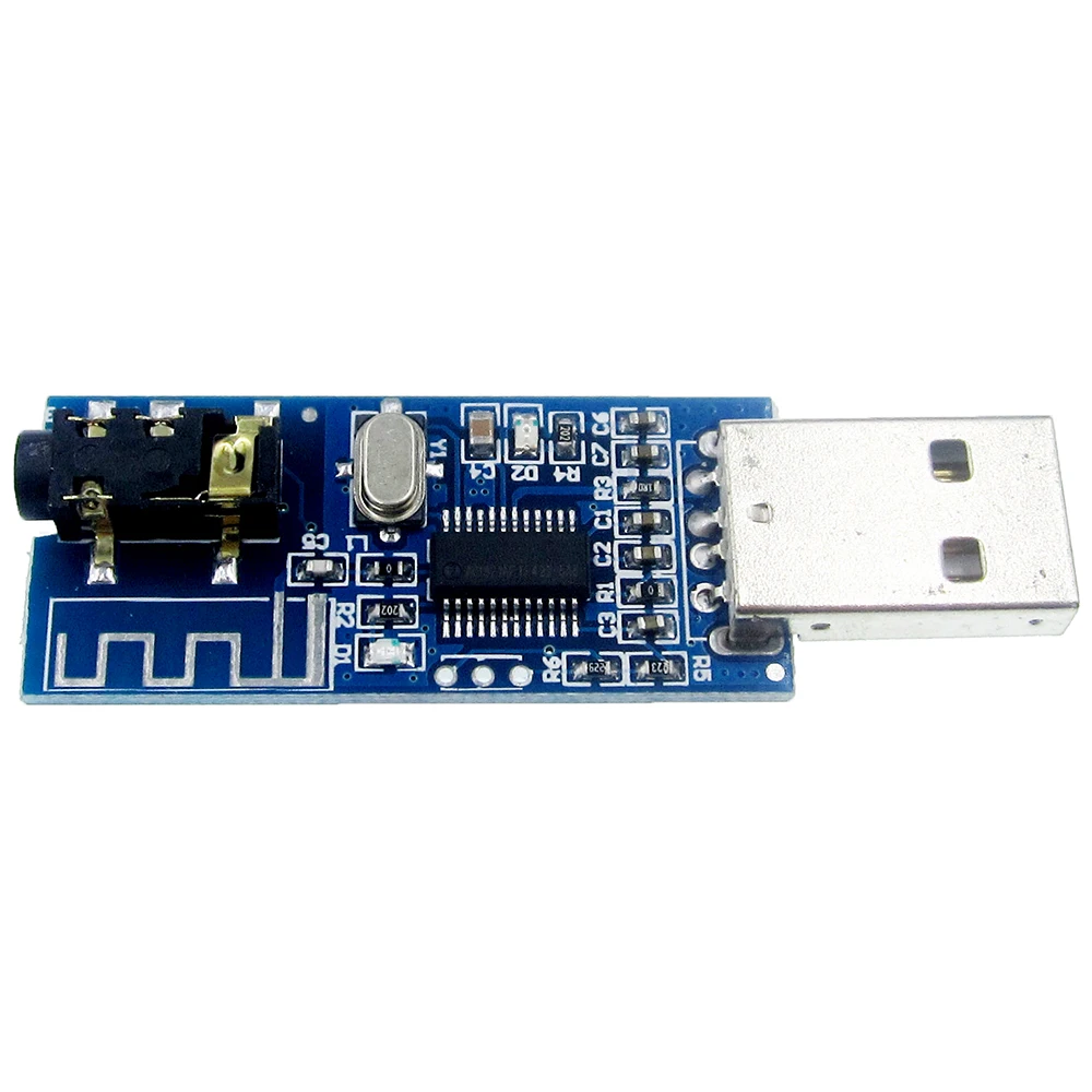 USB Bluetooth BLE 4.0 Audio Receiver Wireless Module Board Voice Player Decoding Amplifier Function LED Indicator Board XH-M226