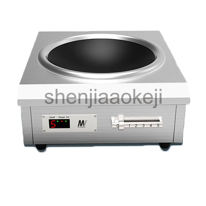 Commercial induction cooker 6000w high-power concave canteen cookers stir fry stove 220v 1pc