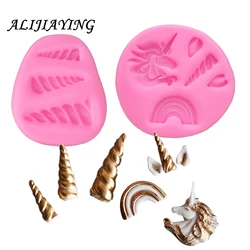 1Pcs Unicorn Animalsl Silicone Mold Fondant Mould Cake Decorating Tools Chocolate, Gumpaste, Sugarcraft, Kitchen Gadgets D1144