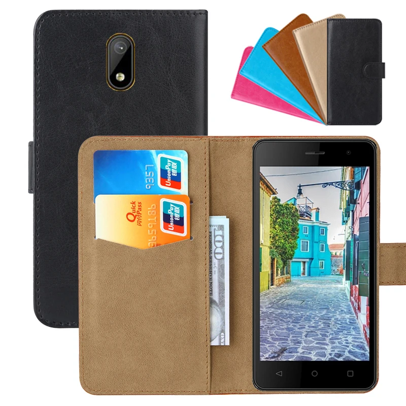 Luxury Wallet Case For Jinga A502 PU Leather Retro Flip Cover Magnetic Fashion Cases Strap