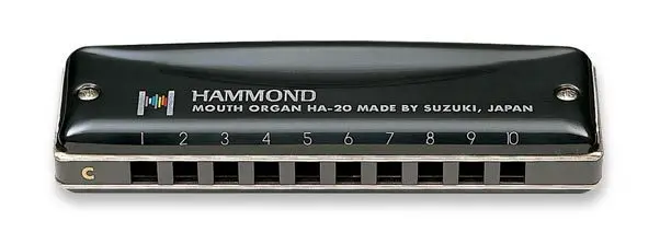 

SUZUKI Harmonica HA-20 Promaster Hammond 10-hole Blues Harmonica Diatonic- KEY Of C