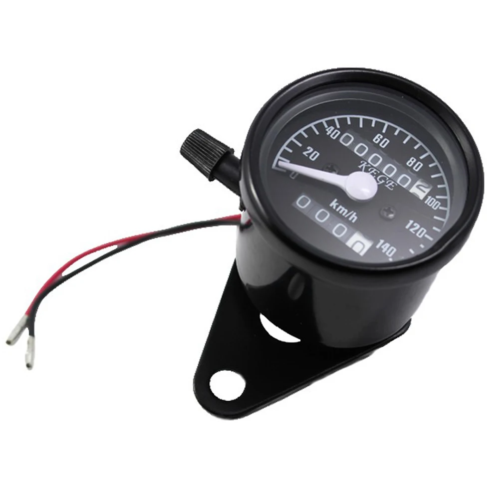 Black 12v Universal Motorcycle Scooter Speedometer Odometer Gauge 0-140 km/h for Yamaha Raider S XV1900 V-Max VMX 1200