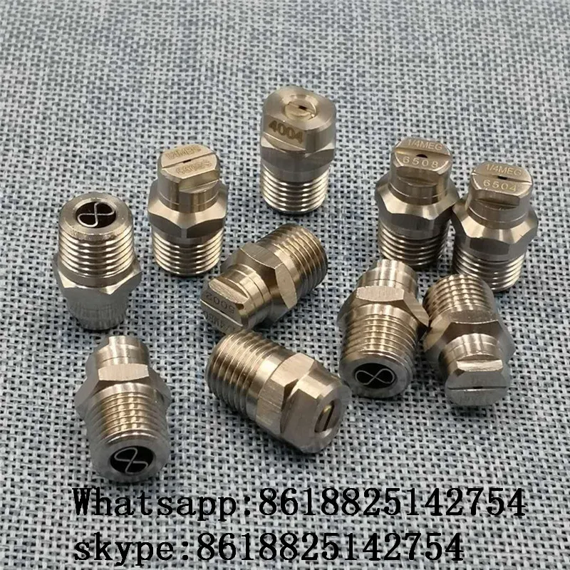 Washer nozzle,Wash car parts MEG high pressure flat fan nozzle,cleaning nozzle,1/4 inch high pressure MEG flat fan nozzle