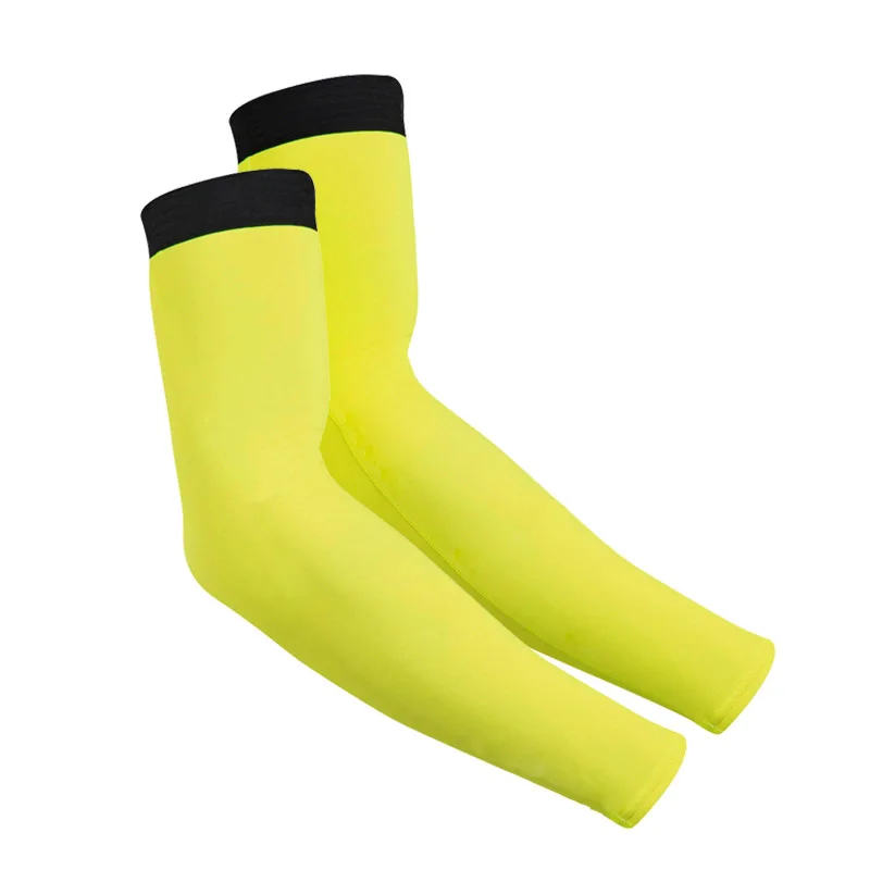 New Men Cycling Running Bicycle UV Sun Protection Cuff Cover Protective Black Yellow Blue Bike Sport Arm Warmers Sleeves