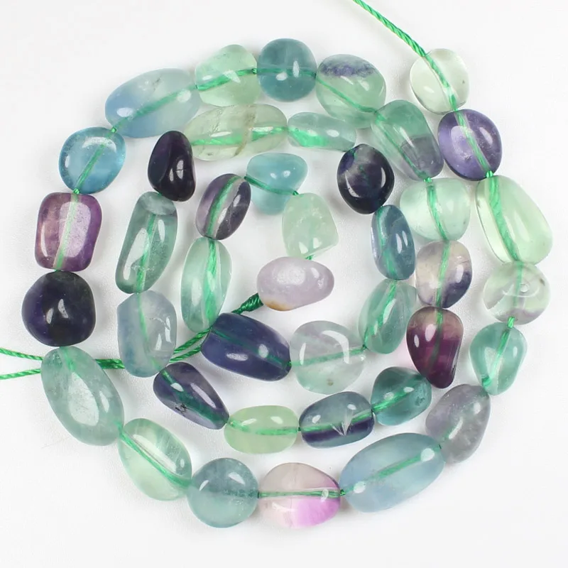 Natural Multicolor Fluorite Inregular beads 3-20mm 15inch per strand , For DIY Jewelry making ! Mixed wholesale for all items!