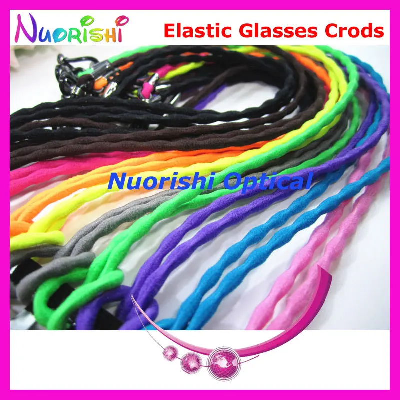 12/60/120pcs New 10 Colors Elastic Flexible Sunglass Eyewear Eyeglass Glasses Cord String Lanyard free shipping L700