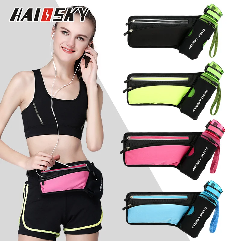 Haissky Universal Waist Belts Armband Bag For iPhone Xiaomi Sport Running Case For Samsung Huawei LG Pouch With Water Bottle Bag