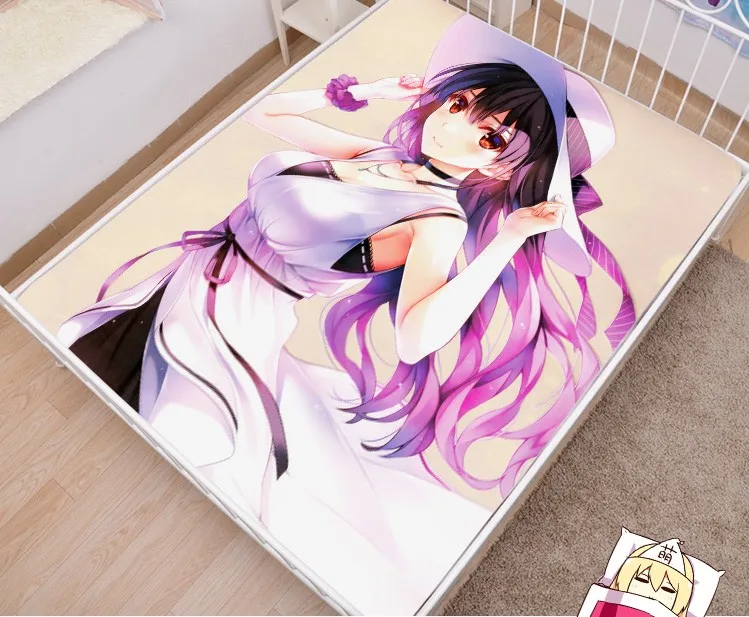 

Japanese Anime Cartoon Saenai Heroine no Sodatekata Mattress Cover Fitted Sheet Fitted cover bedspread counterpane No.3