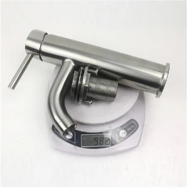 304 stainless steel lead-free wire drawing basin faucets mixer