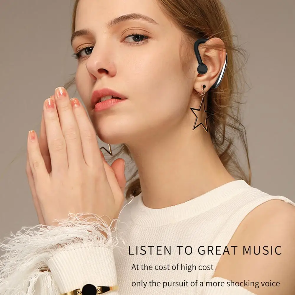 H500 Bluetooth V5.0 Drive Earphones Wireless Hook Design Comfortable Mobile Phone Alternate Headphone For Left/Right Ear Headset image 5