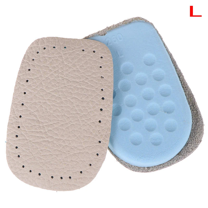 

Velishy Pain Relief Cattle Hide Elastic Latex Heel Half Shoe Pad Shoe Cushion Comfortable Buffering Insole New