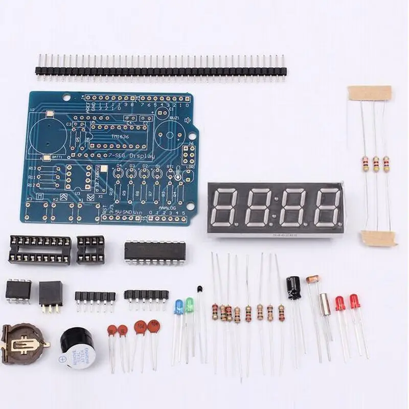 New DIY LED Clock Kit Digital Tube Time Display Kit Electronic Fun Suit Electronic Circuit