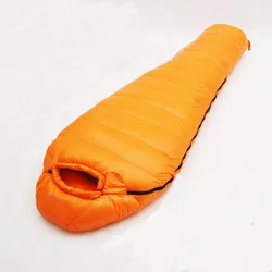 3000g Filling White Goose Down Sleeping Bag Can Be Spliced Mummy Ultra-light Outdoor Camping Car Hiking Cycling Sleeping Bag