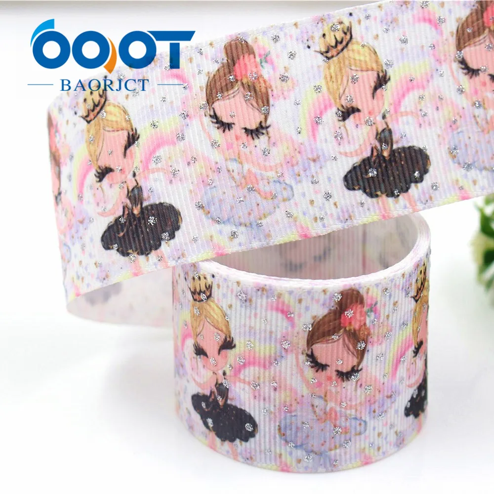 OOOT BAORJCT I-181123-278,38mm,10yards flash Ribbons Thermal transfer Printed grosgrain,Gift wrapping DIY handmade materials