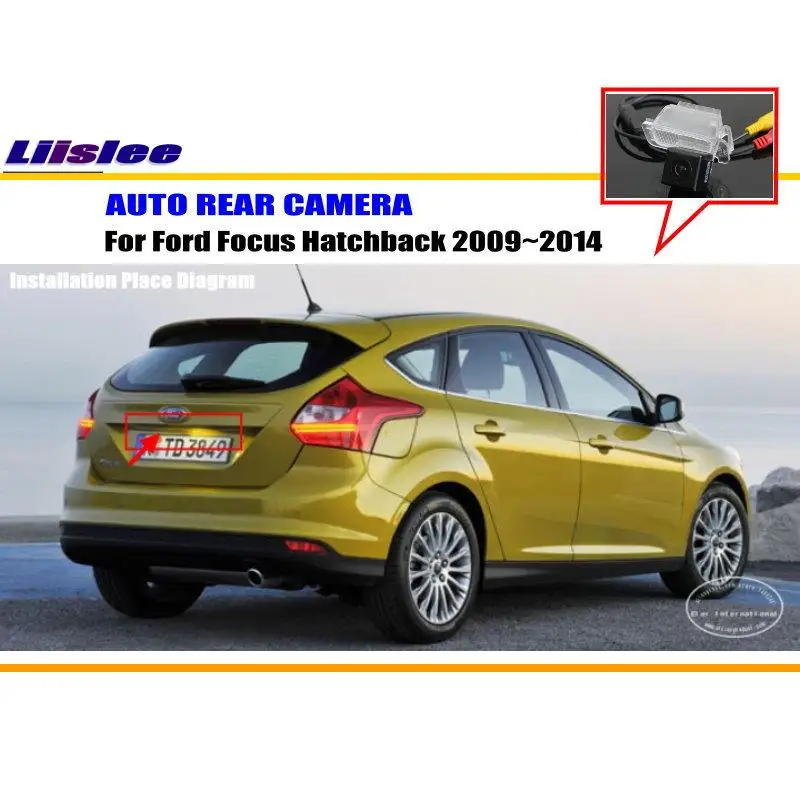 

Для хэтчбека Ford Focus 2009-2014, Автомобильный задний вид, задний парковочный автомобиль, HD Запись с камеры заднего обзора, набор аксессуаров