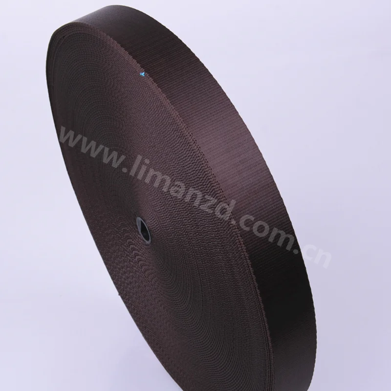 1.5 Inch dDark Coffee High Quality 100% Nylon Webbing For Sale