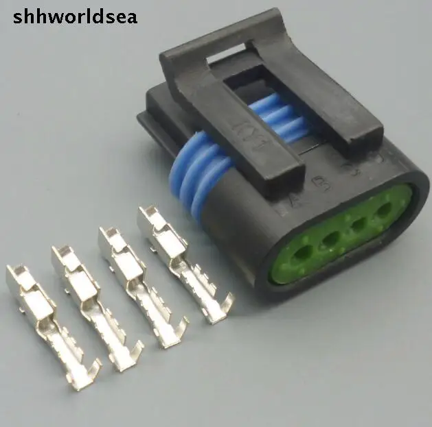 shhworldsea 5/30/100sets 1.5mm 4p 4way kit auto wire connector intake  Pressure Sensor 12162190