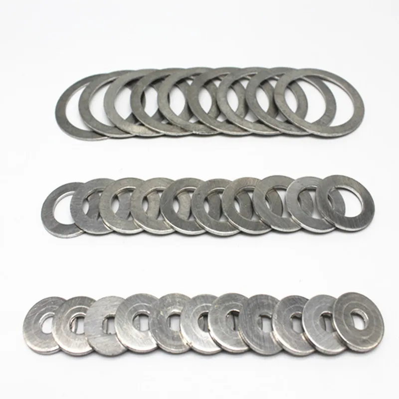 10PCS 2MM Thickness M3~M25 High Temperature Resistance Aluminium Sealing Ring Metal Gasket Crush Washer Flat Seal Ring Meson Pad