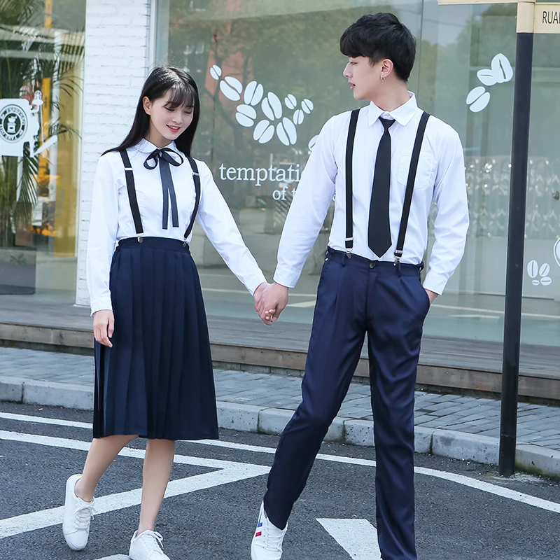 Japanese School Uniform Student Suit Female British College Style Sailor Set Japan Junior High Schools Boys Girls Costumes H2423