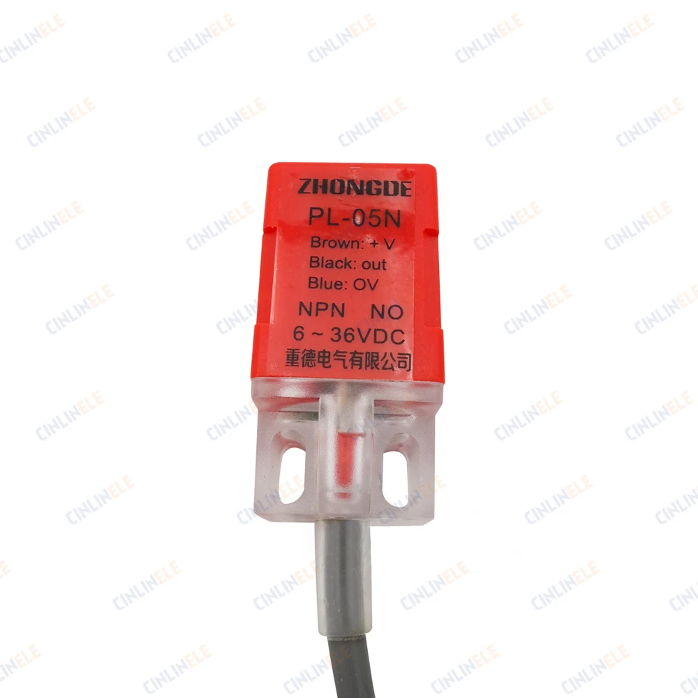 PL-08N 8mm sensing DC NPN NO Cube shell inductive Screen shield type proximity switch LP08 proximity sensor 17*17*35