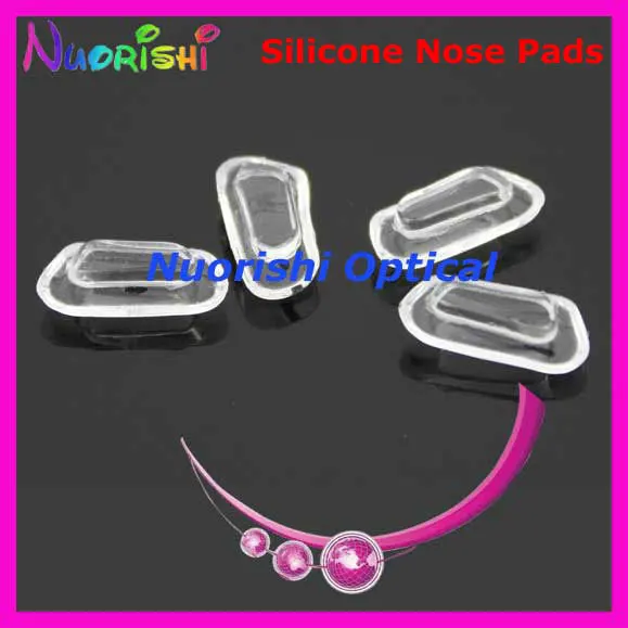 100pcs 500pcs 2000pcs Si60 Clear Soft Silicone Nose Pads For Plastic Steel Eyeglasses Glasses Eyewear 13mm Free Shipping