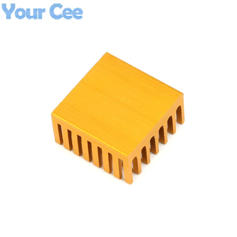 5pcs/2pcs 28*28*15mm Radiator Heatsink Cooling Fin Aluminum Heat Sink for Graphic Golden 28X28X15mm