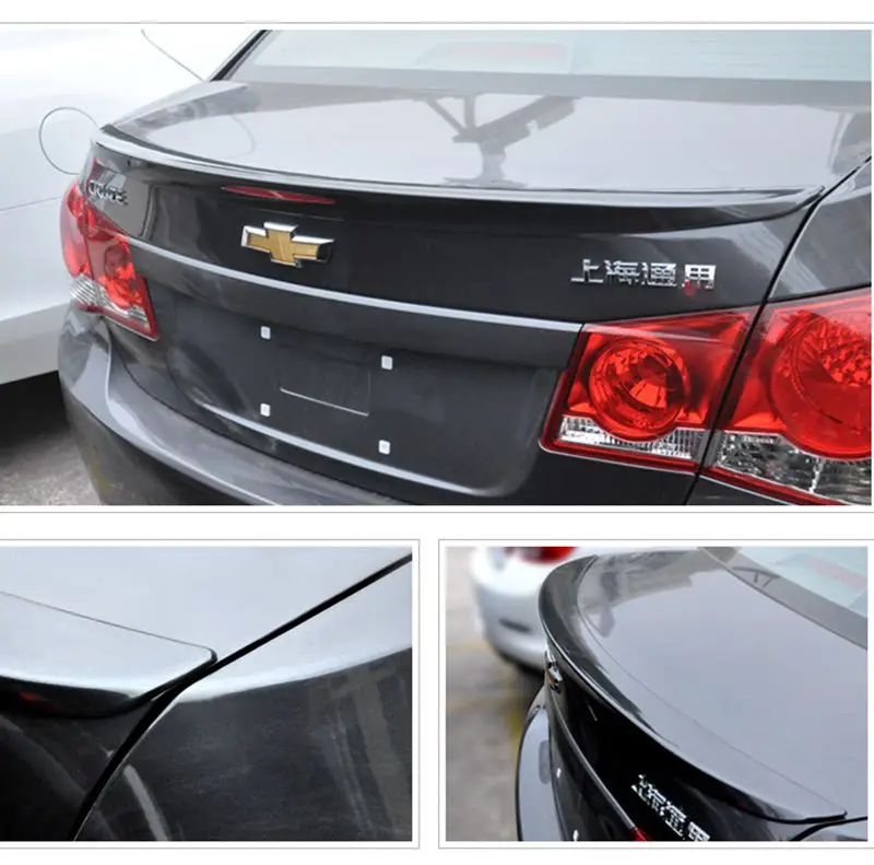 Car Styling ABS Plastic Unpainted Primer Color Tail Trunk Wing Rear Spoiler For Chevrolet Cruze 2009 2010 2011 2012 2013 2014