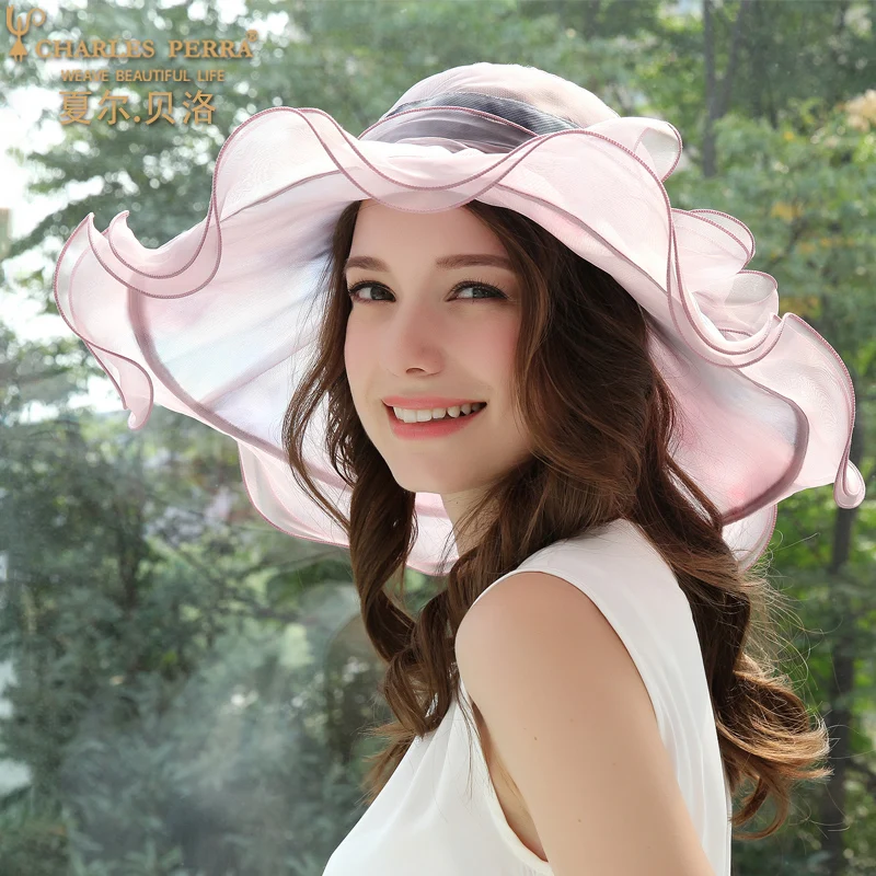 Silk Visor Hat Female Sunscreen Fashion Holiday Seaside Beach Hats Women Sun Protection Korean Version Summer Casual Cap H196