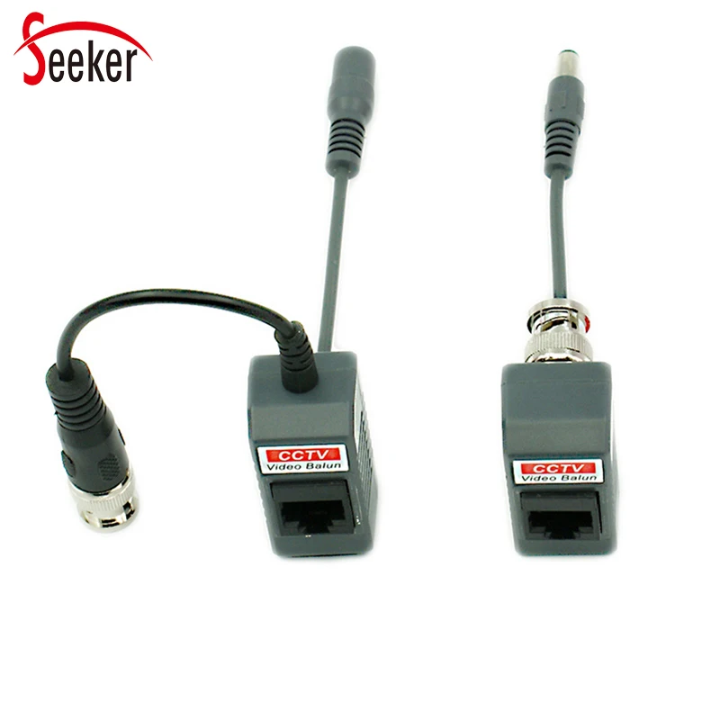 2 sztuk/1 para CCTV części bezpieczeństwa poe mocy Audio wideo 3 w 1 moc wideo 2 w 1 pasywny Transceiver wideo Balun Coax Rj45 Balun