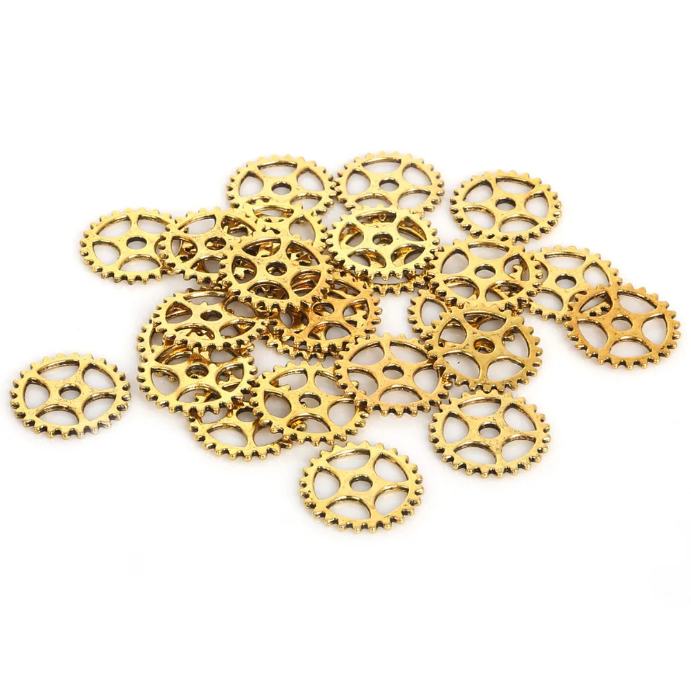 50pcs/lot Alloy 15MM Mechanical Steampunk Cogs & Gears Diy Accessories Fashion Jewelry Accessories Jewelry DIY Findings Making